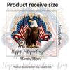 Independence Day Bald Eagle Self-adhesive Living Room Bedroom Study Wall Decoration Sticker