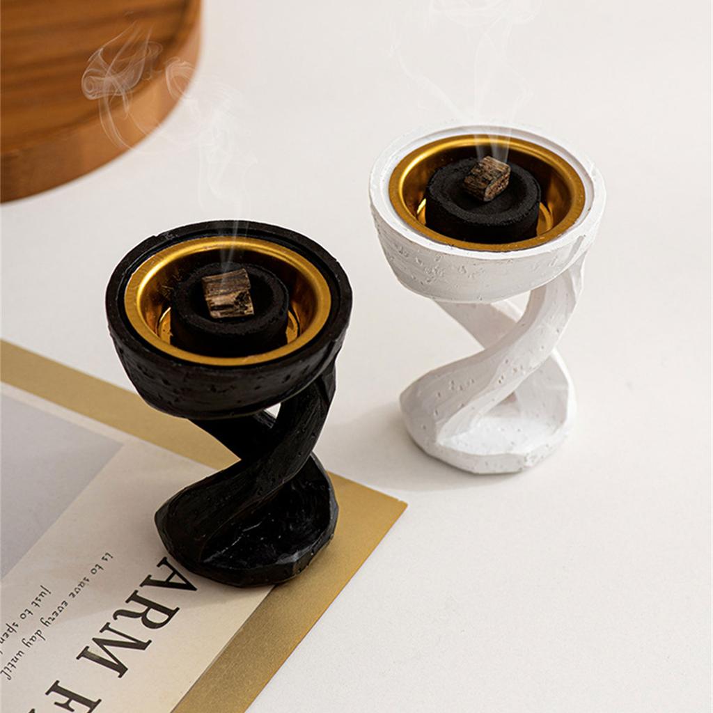 Resins Twist Shape Aromatherapies Burners Arabic Incenses Holder Bakhoor Burners Diffuser for Home Decors and Relaxation