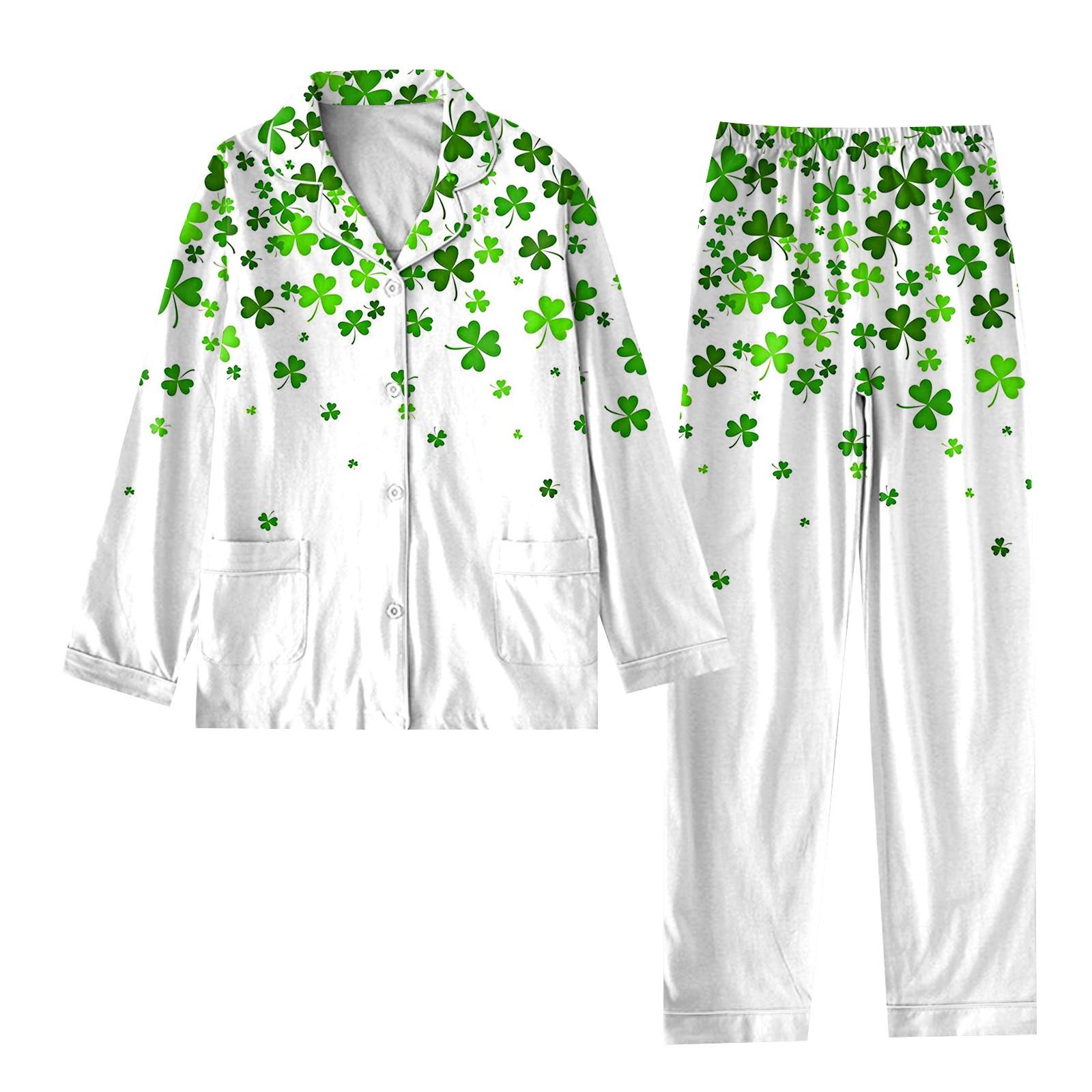 

Жіночий костюм-двійка з принтом, довгий рукав, широкі брюки, комплект піжами, домашній повсякденний костюм XXXL