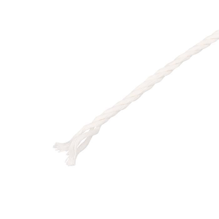 Corde Macramé - CREATIVE DECO - 100m - Blanche - Ficelle 48 Plis
