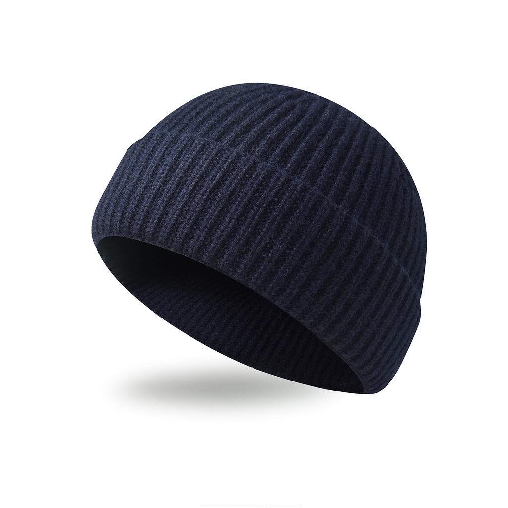 Knitted Wool Hat for Men and Women, Autumn and Winter Warm Cover, Cold Hat, Yuppie Sailor Hat, Seamless Integrated Melon Fur Hat