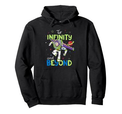 Disney Pixar Toy Story Buzz Lightyear to Infinity and Beyond Logo Hoodie