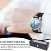 Watch Case Waterproof PU Leather Watch Holder Organizer for Men with 6 Slots Watch Display Box Travel Case Father's Day Gifts