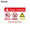 BELIK Gas Cylinder Storage Safety Sign