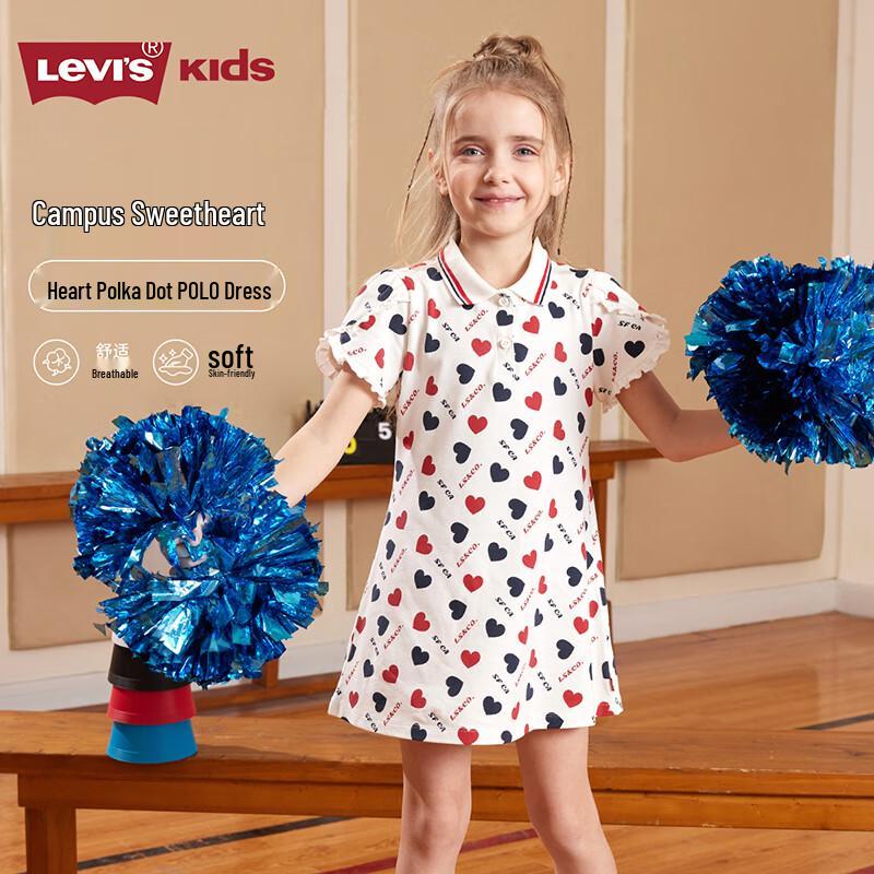 Levi s Kids Girl s Heart Polo T-Shirt Dress 130/64