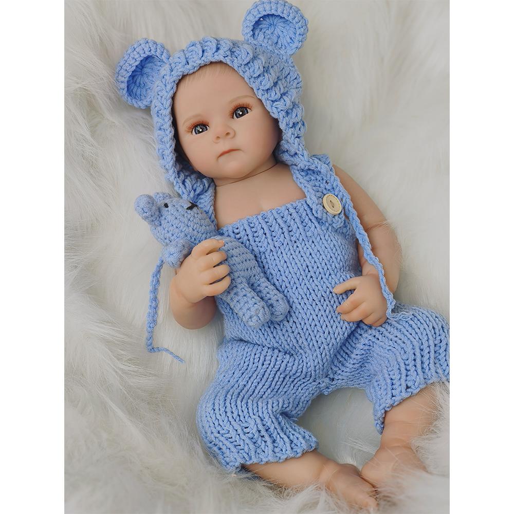 18palcová panenka reborn pro dívku s měkkým tělem a plným tělem, ručně vyrobená panenka Bebe Newborn pro děti, dárky k narozeninám