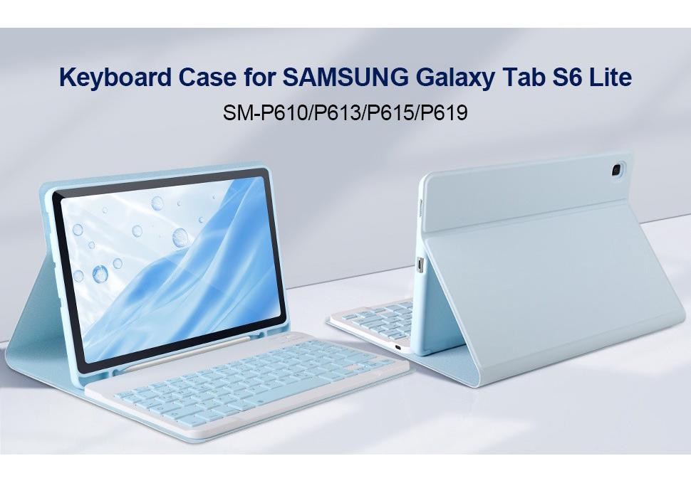 Samsung S11 Tablet Case with 9" Magnetic Bluetooth Keyboard, Stylus, Mouse, and Spanish/English/Korean Key Options