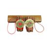 Peach Wood Five-Color Thread Pendant Set, 7-Piece, 7 cm: Worry-Dissolving Decor for Living Room and Bedroom