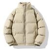 Unisex Thick Winter Cotton Puffer Jacket Oversized Stand Collar Casual Loose Fit Streetwear Coat