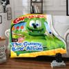 1pc Gummy Bear1 Blanket, Gift, for Men and Women, Soft Blanket, Good for Sofa Bed Couch Travel, Lightweight Flannel Blanket
