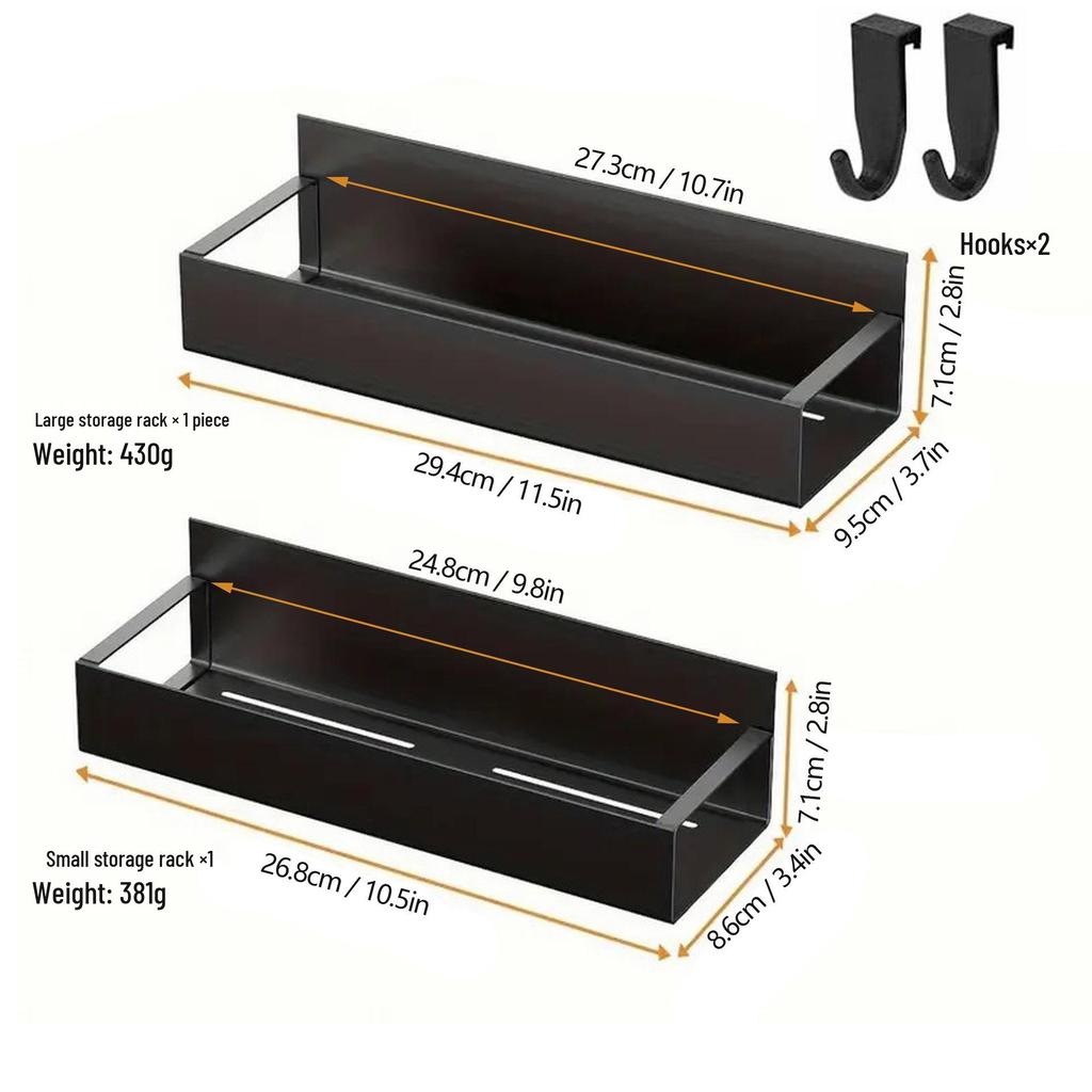 Magnetic Wall-Mounted Refrigerator Storage Shelf