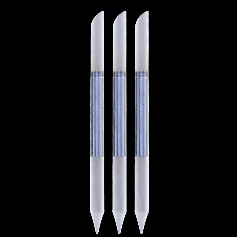 

3 шт. стеклянная пилочка для кутикулы, набор двухсторонних хрустальных стеклянных инструментов для ногтей, педикюр, удаление кутикулы для маникюра чистый