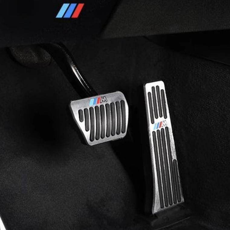 For BMW 1 2 3 4 5 6 7 Series X1 X3 X4 X5 X6 F20-F31 F34 F32 F33 F36 Accelerator Brake Pedals Footrest 3D Covers Car Sticker UF0