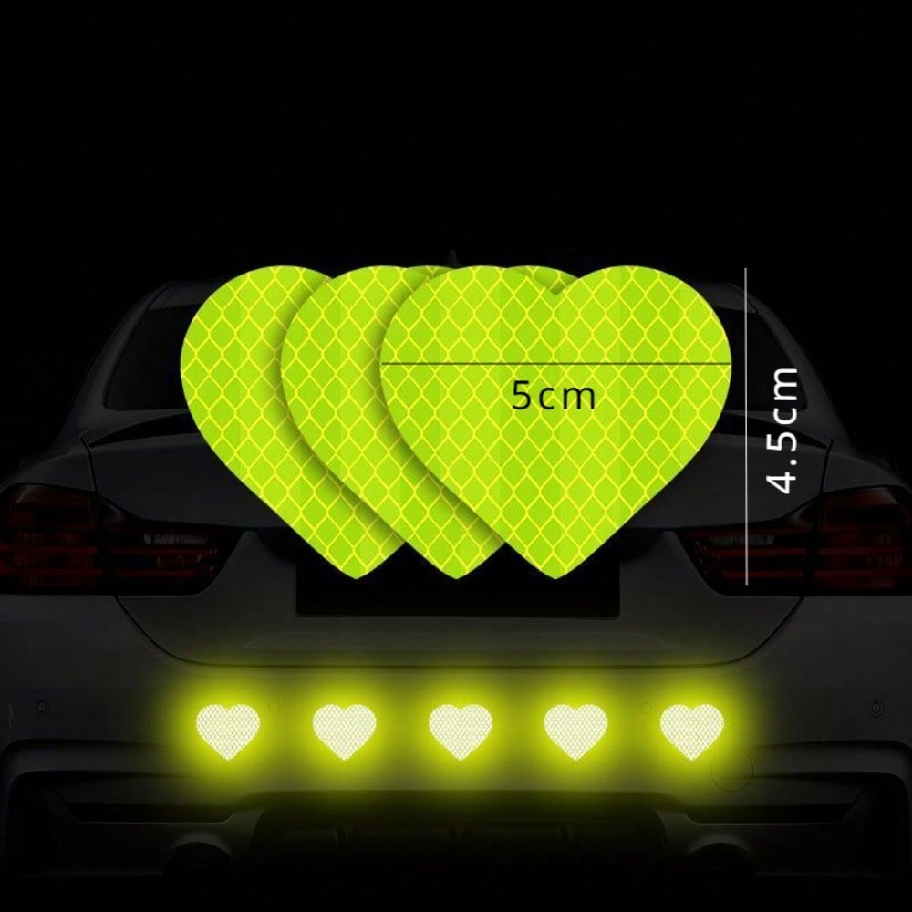 5Pcs Reflective Stickers Car Reflective Strips Night Warning Truck Reflective Stickers  Creative Stickers