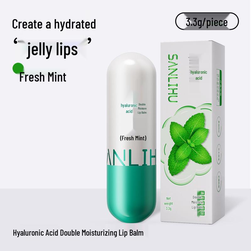 Hyaluronic Acid Lip Balm: Moisturizes, Hydrates, Reduces Lip Lines, and Prevents Cracking - Ideal for Autumn and Winter Lip Care.