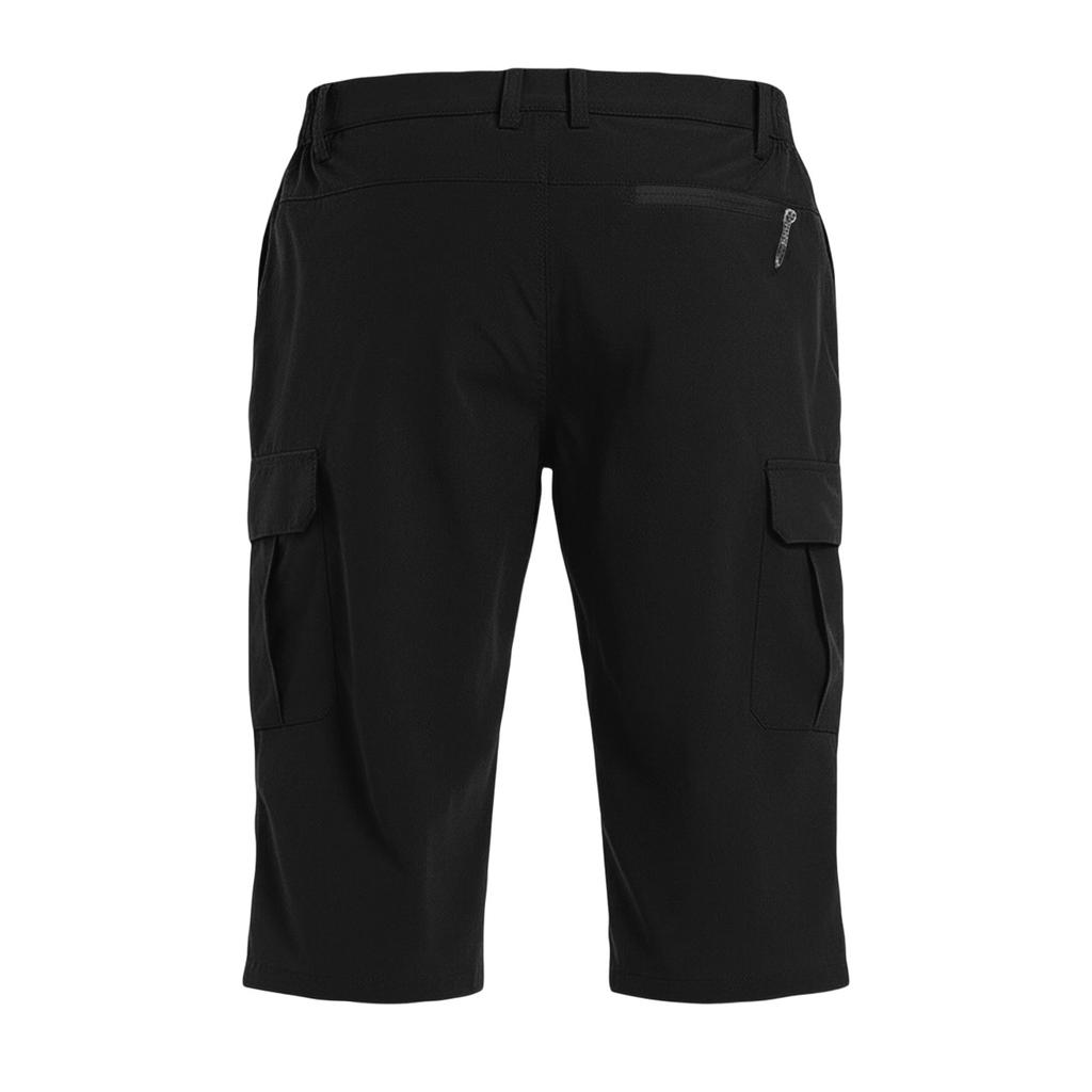 Pantaloncini Cargo da Uomo al Ginocchio con Tasche Multiple Vestibilità Rilassata Chiusura con Bottone e Zip Stile Casual per l'Uso Quotidiano