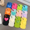 Wind Ins Three-dimensional Big Love Applies To iPhone17/16 Apple 15 Mobile Phone Case 14/13Pro Max Female 12PM
