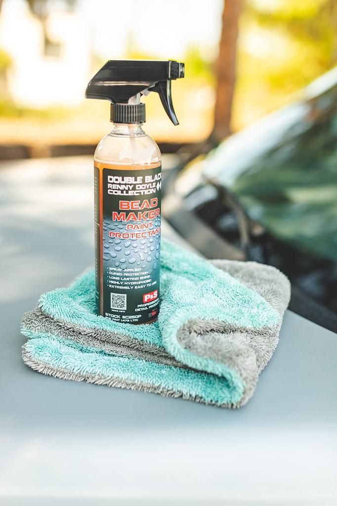 The Rag Company Liquid 8R 40 x 40 cm 2 pièces Liquid8R Lavage de voiture Detailing Séchage Serviette Essuyage Absorption d'eau 1100 g/m²