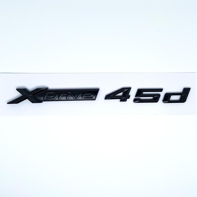 Adesivo Emblema Auto 3D ABS Nero Lucido Argento XDrive 40i 40d 45i 45d 48i 48d Per BMW X1 X2 X3 X4 X5 X6 X7 GT