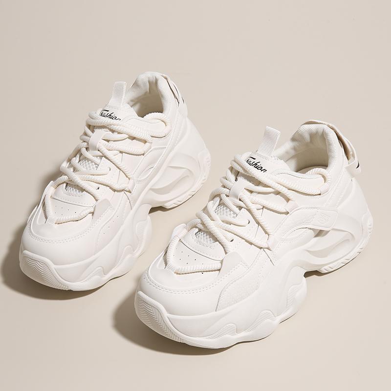 

Fashion Thick Women Vulcanized Shoes High-quality Waterproof and Comfortable Sports Shoes Women Flat Shoes Casual Shoes Women Shoes 40 белый