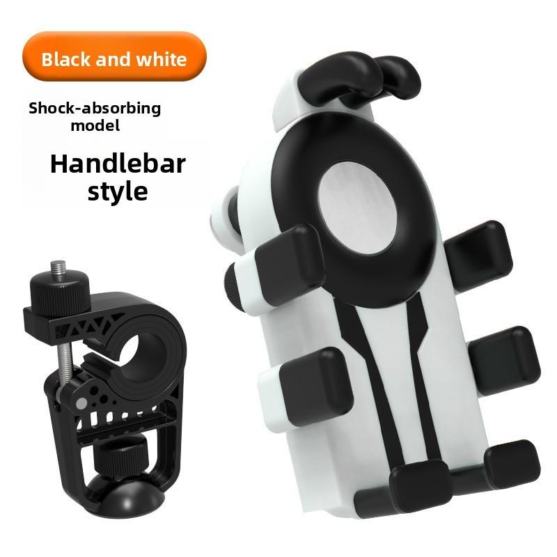 

Electric Bike Phone Holder Abs Shockproof Mount For Cycling Enthusiasts Black White