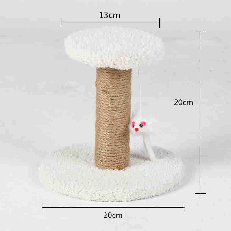 3-Layers Cats Toys Scratching Post Sisal Rope Three Pillars For Kitten Grind Claw Cat Climbing Frame Posts Pet Furniture