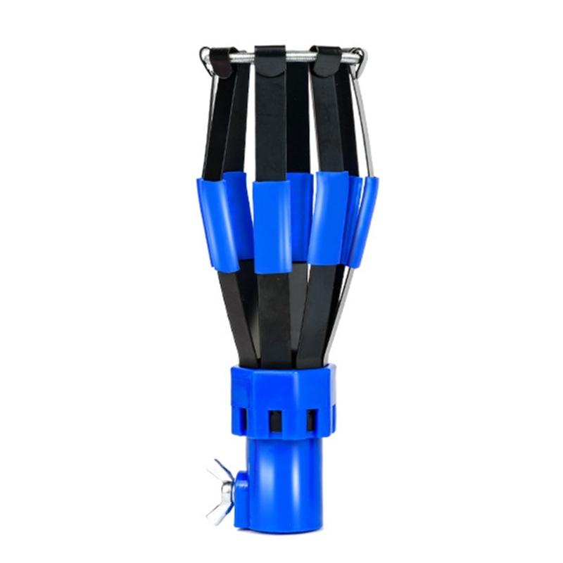 Light Bulb Changer Head with Aluminum Body, Manual Overhead Service Tool for Hard-to-Reach Ceiling Lighting Use