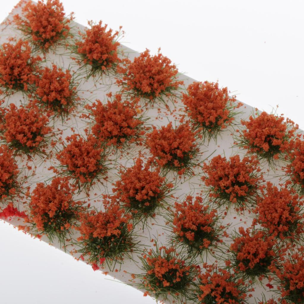 Miniature Flower Tufts Studio Grass Self Adhesive 28Pcs Mountain Model Train