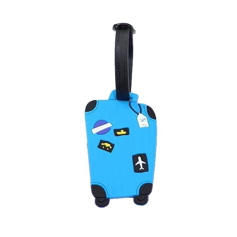 PVC Travel Suitcase Handle Tags - Silicone Boarding Luggage ID Tags, Customizable