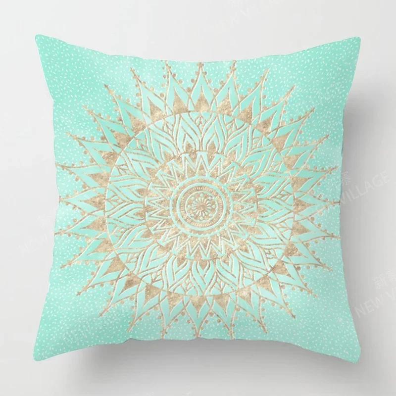 Fall Home Decor Autumn Living Room Throw Pillow Cover Sofa Boho Cushion Cover Mandala