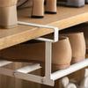 Adjustable Shoe Rack Under-Shelf Holder With Hanging Basket For Home Shoe Cabinet Space-Saving Layered Organizer