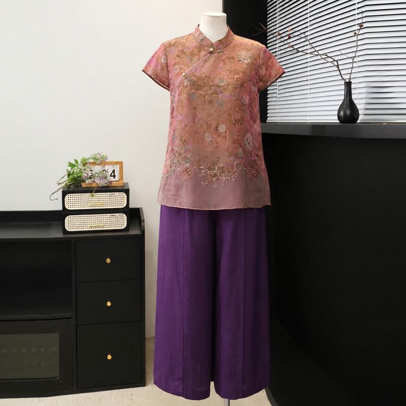 Datang Furen New Chinese Style Summer Suit Set L
