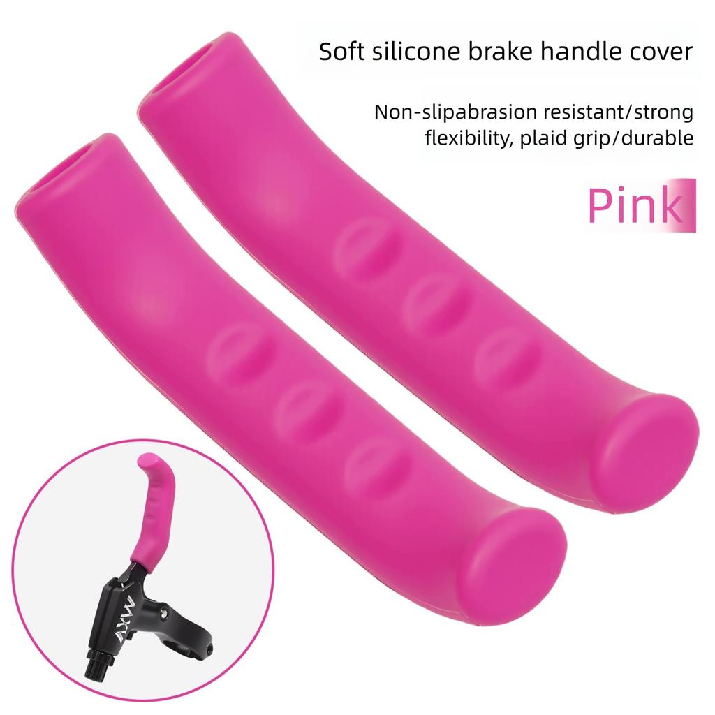 Soft Silicone Bike Brake Lever Cover, 1 Pair Universal Anti-Slip Shock-Absorbing Protector for Mountain Road Bike Cycling Parts