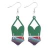 Bohemian Multi-layer Patchwork Geometric Cork Earrings