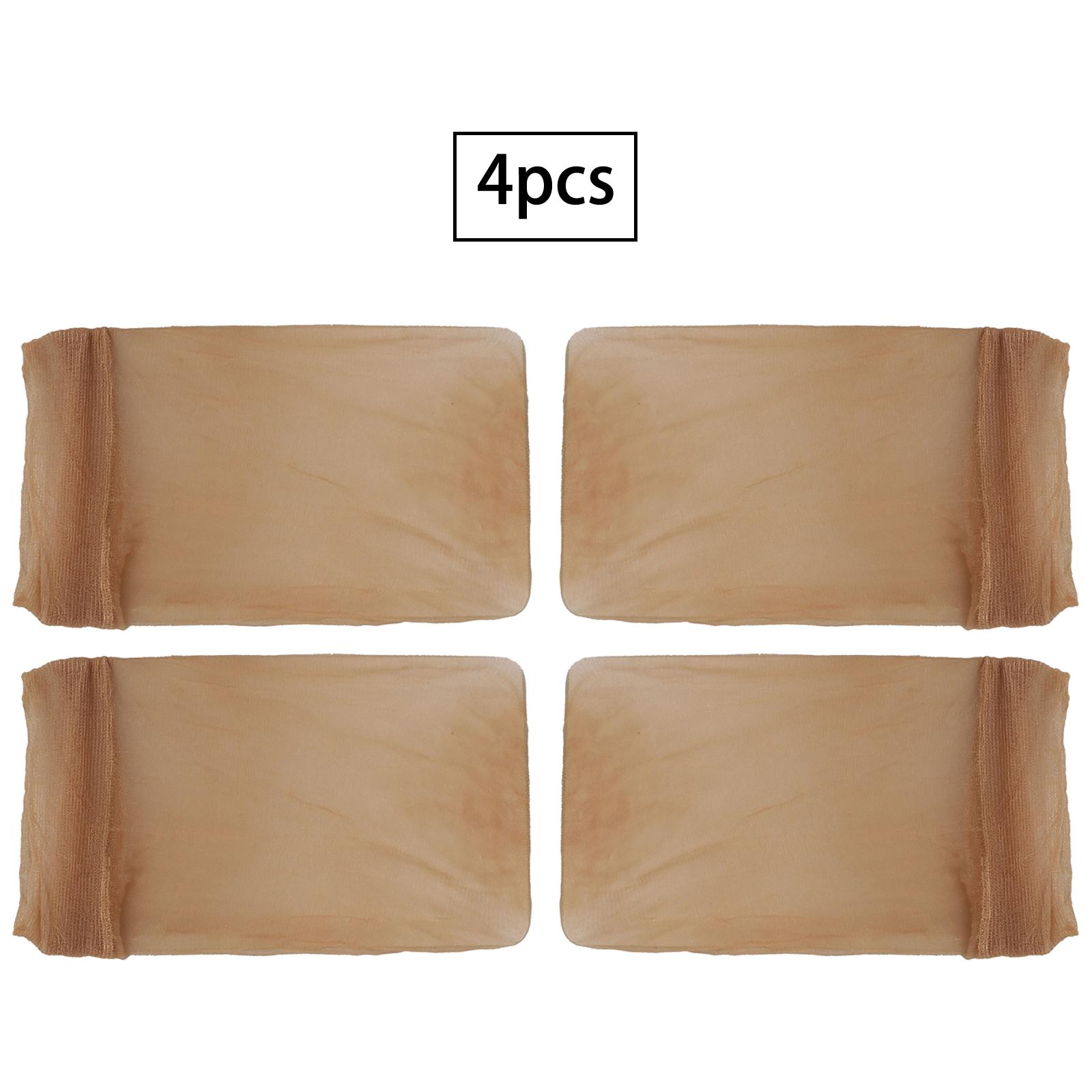 

Набор из 4 бесшовных шапочек для парика для женщин и мужчин, ультратонкая эластичная сетка для волос, головной убор, аксессуар, идеально подходит для укладки волос, косплея, повседневного использования, мягкий One Size