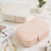 Earring Ring Jewelry Display Storage Box Case Organizer Flannel Tray Holder Gift