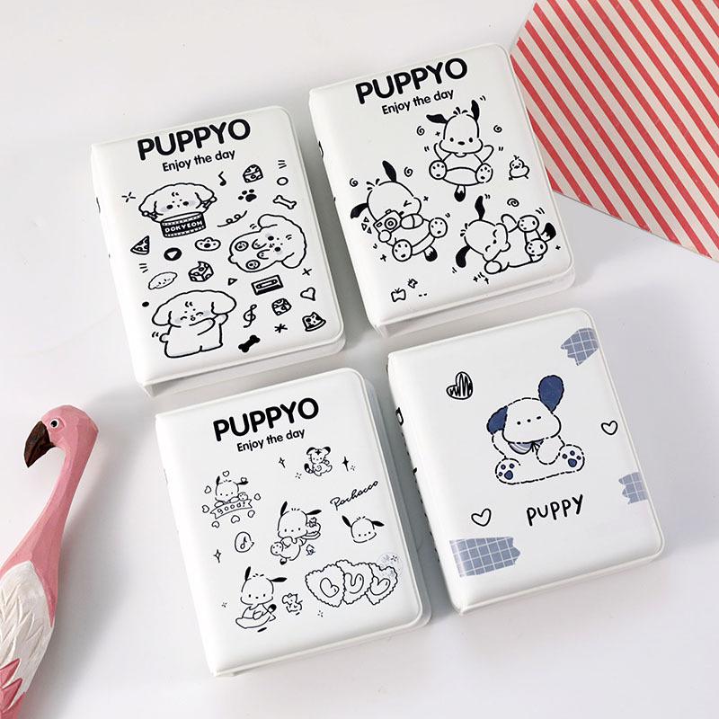 White Puppy Album Clear Pockets Holds 40 Mini Photos Instax Photo Album for Fuji Instax & Name Card 7s 8 25 50s Mini Photo Album