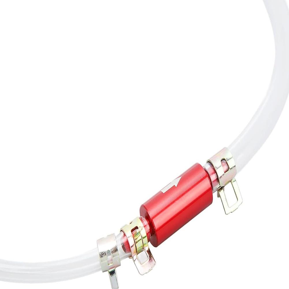 Motorcycle Brake Bleeder Hose Kit with One Way Check Valve 6mm Tube for Efficient Brake Maintenance and Air Prevention
