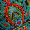 Ethnic Flowers Bandanas Embroidery Beanie Hat Fashion Turban Hats  for Women