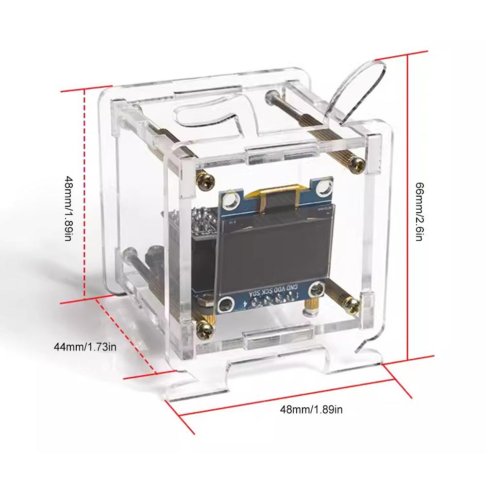 1/2 Peças Estação Meteorológica Multifuncional Suporte Rede Wifi 2.4G Mini Relógio de Previsão do Tempo Kit com Caixa DIY Soldagem