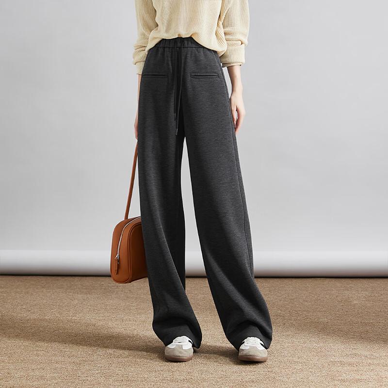 SOFSIL Women's Drawstring Wide-Leg Pants