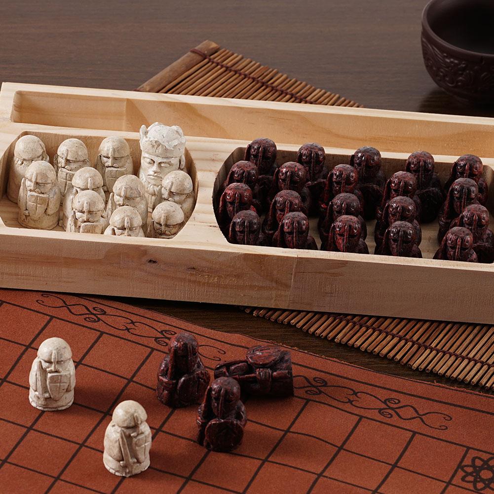 New Traditional Strategy Portable Board Game Crafted For Adults Kids Classic Two Player Tabletop Travel Vintage Viking Ches C8K2