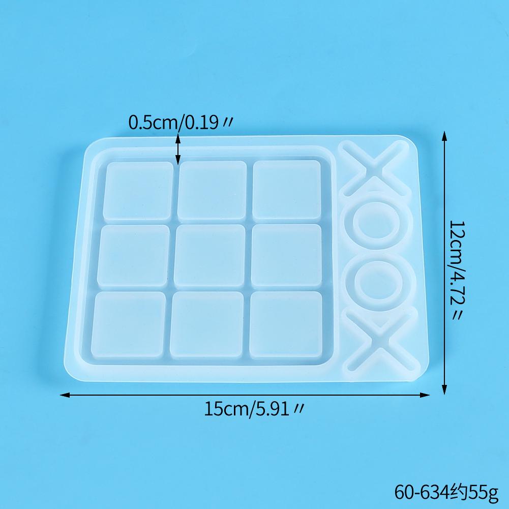 

Форма для игры в крестики-нолики из силиконовой смолы XO Game Number Game Board Изготовление игровых досок своими руками для детей, семейных вечеринок, настольных игр, ремесла, литейная форма