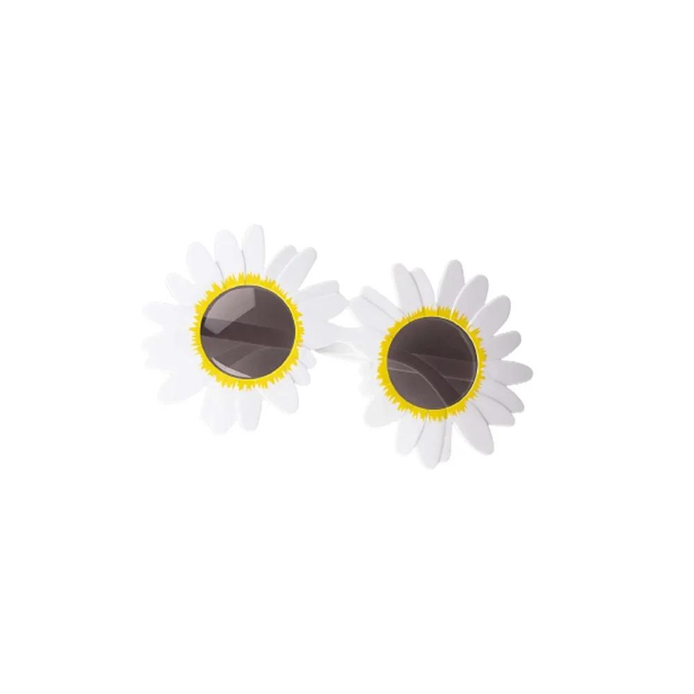 Sunflower Sunglasses Little Daisy Shape Sun Glasses Funny Party Decorative Eyeglasses Plastic Gathering Picnic Photography Props