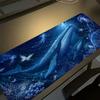 Interstellar Nebula Blue Whale XL Gaming Mouse Pad Stitched Edge Non-Slip Base Large Desk Mat For PC Laptop Gamer Mouse Pads