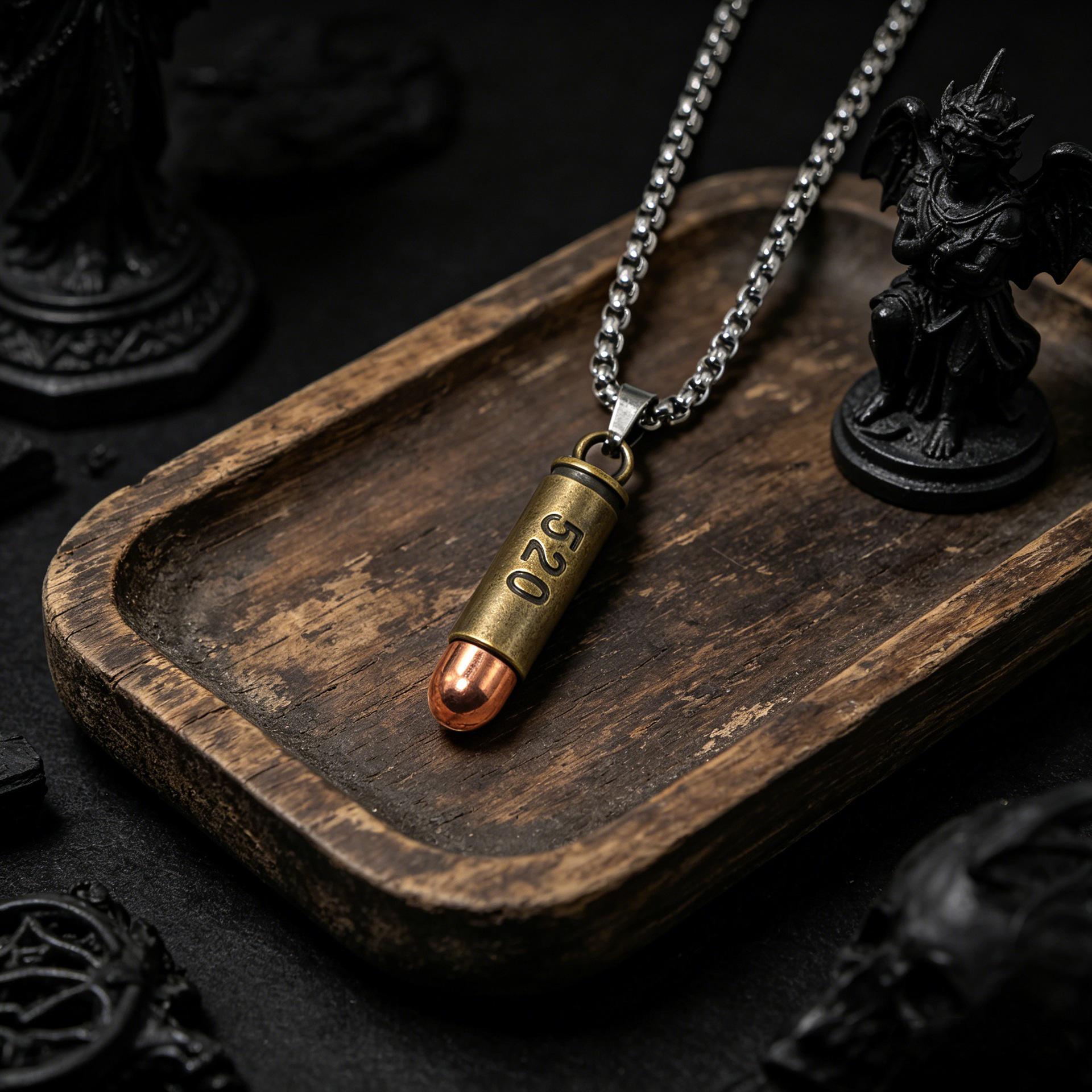 Herren Edelstahl Kugelpendant Hip Hop Halskette - Vielseitiger Punk Style Schmuck für Paare black