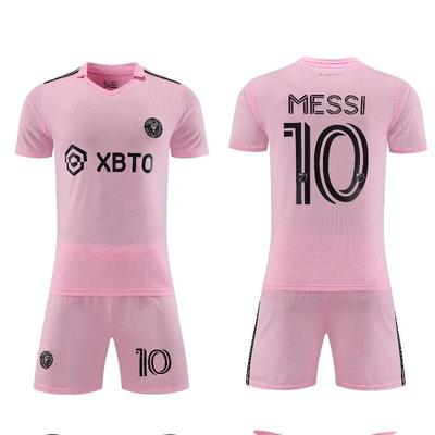 23-24 Miami Home Pink No. 10 Club Autumn Clothes Football Clothes Adult Children'S Clothing Size 14-2Xl