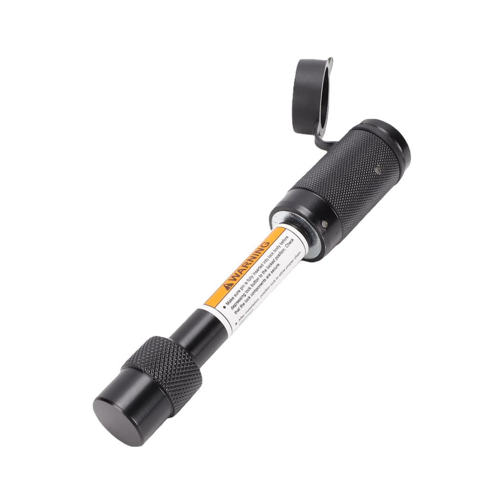 Trailer Hitch Receiver Lock with Two Keys 1 2 in Pin Diameter 5 8 in Sleeve Press to Lock Mechanism Locking Receiver