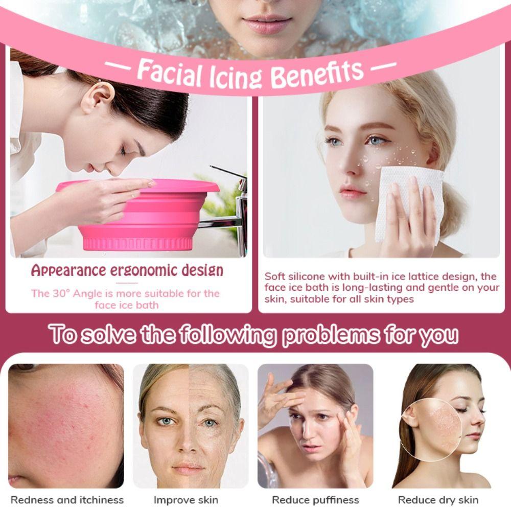 Foldable Ice Bath Tub Bucket Relief Stress Ice Washbowl Portable Rapid Cooling Bathing  Home