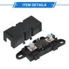 VekAuto 500 Amp 500A 32V Bolt Down ANM Fuse Car Fuse Holder Kit Plastic Black